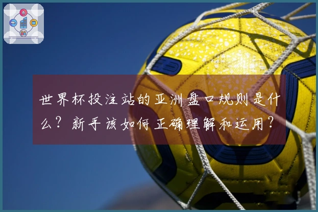 世界杯投注站的亚洲盘口规则是什么？新手该如何正确理解和运用？