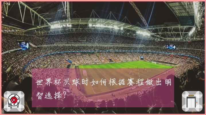 世界杯买球时如何根据赛程做出明智选择？